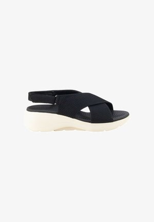 KESLEM, SANDALIAS KESLEM, MUJER - Sandalias de cuña - black