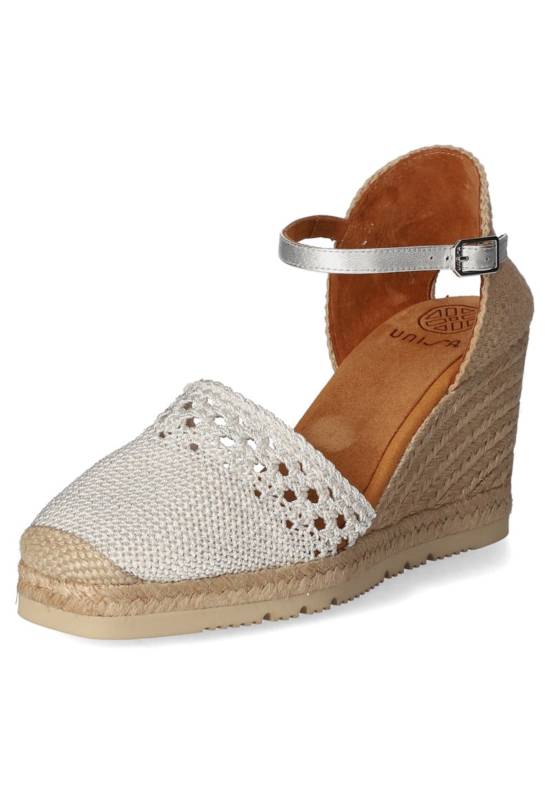 Unisa CHECK Espadrilles silber/silvercoloured Zalando.de
