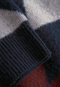 DOUBLE A BY W.W. JAN CREW NECK - Jersey de punto - decadent gray check