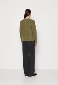Selected Femme SLFLULU CARDIGAN - Gilet - dusky green