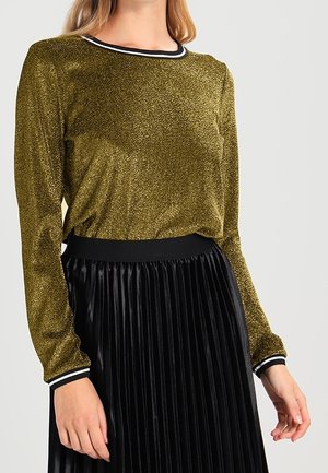Long sleeved top - gold-coloured