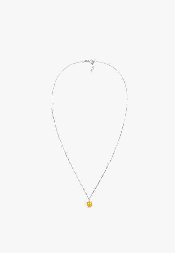 SMILING FACE – Halskette – silberfarben