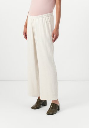 OLMTARA STRAIGHT STRING PANT - Bukse - white pepper