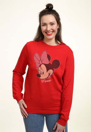 MICKEY CLASSIC MINNIE BIG FACE DISTRESSED - Bluza