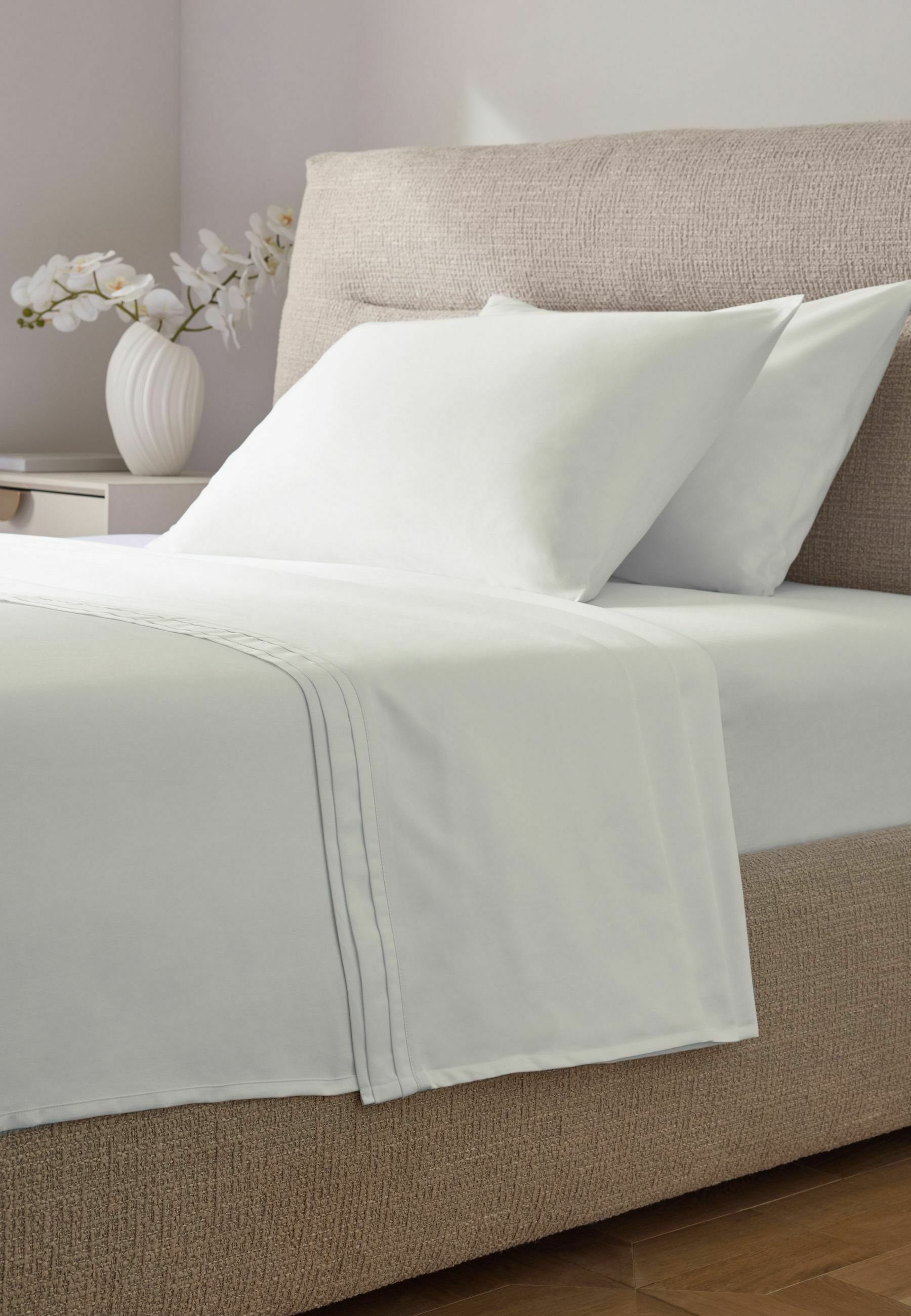 Next COLLECTION LUXE 1000 THREAD COUNT SATEEN SHEET- UNISEX - Bettlaken - white/weiß