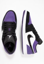 Jordan Air 1 Sneaker Low White Black Purple Weiss Zalando De