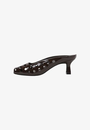 HUNE, FOCUSED - Mules à talons - brown