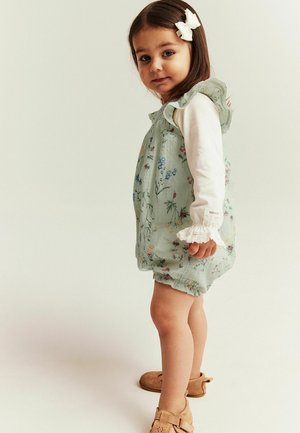 Newbie, FLORAL WOVEN ROMPER UNISEX - Jumpsuit - light green
