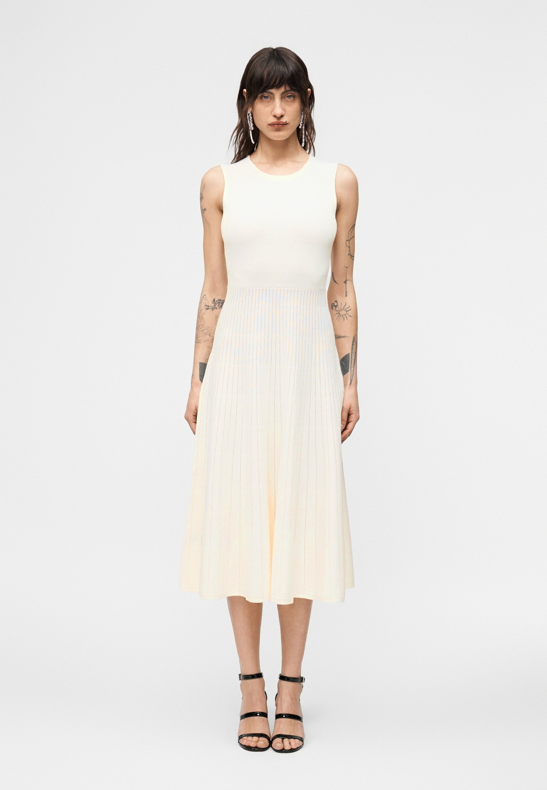 Herv Lger THE CASSIA DRESS - Vestito casual - alabaster/bianco - Zalando