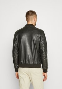 Selected Homme SLHICONIC - Casaco de couro - black