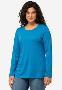 Ulla Popken COL ROND - Langarmshirt - light blue