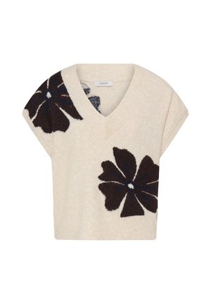 b.young, BYOMEA VNECK SLIPOVER - T-shirts print - fig mel flower