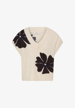 b.young, BYOMEA VNECK SLIPOVER - T-shirt imprimé - fig mel flower
