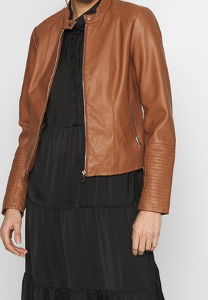 Giacca in similpelle - brown