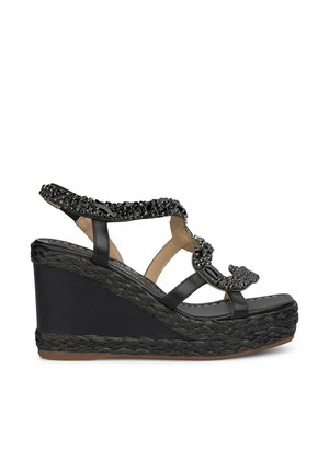 Højhælede sandaletter / Højhælede sandaler - black