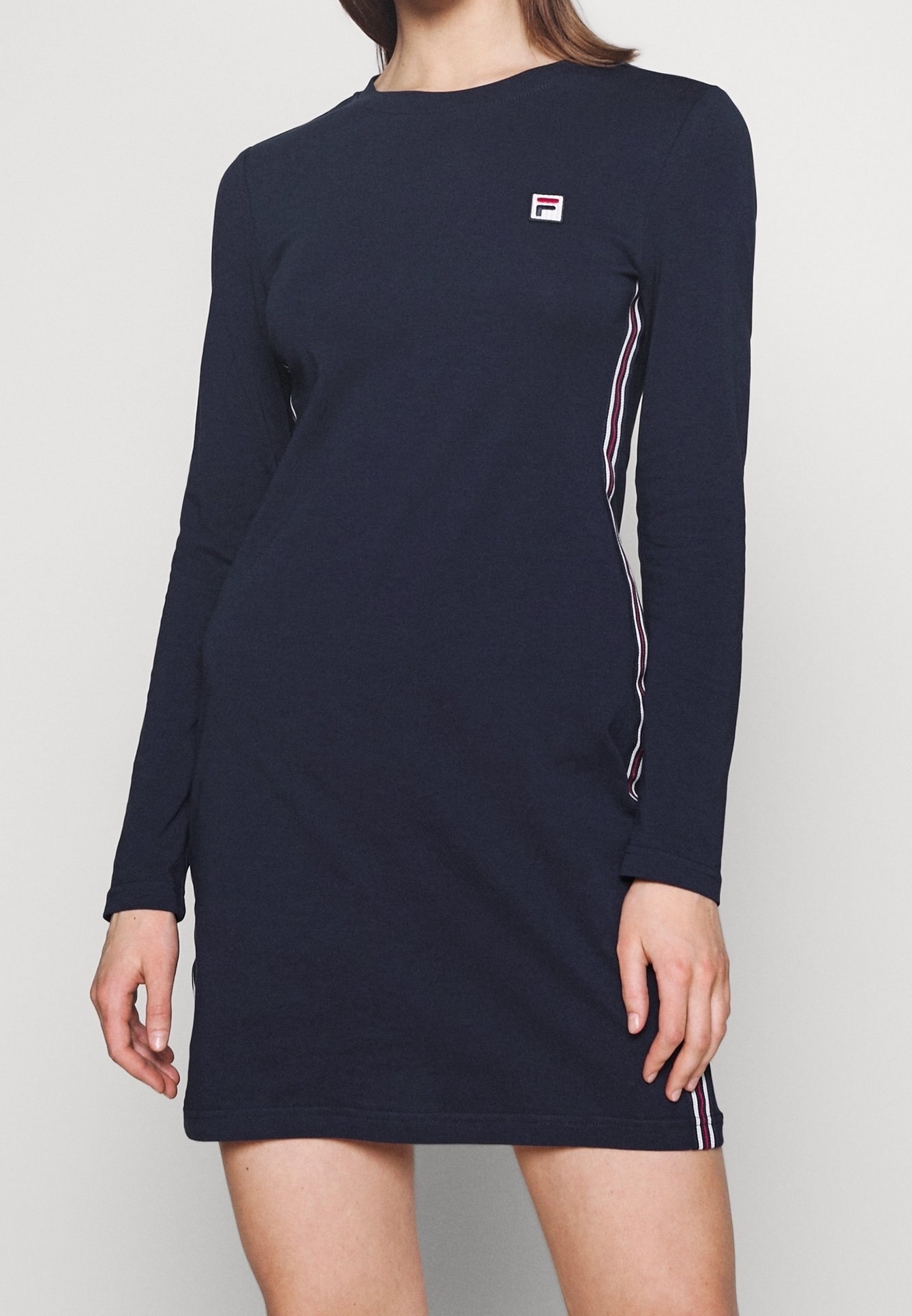 fila long sleeve dress Fila Dresses | Xlarge - Fila Ophelia Dress Black And Pink | Color: Black/Pink | Size: L