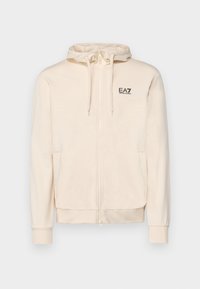TRAIN CORE HOODIE - Mikina s kapucí - whitecap gray