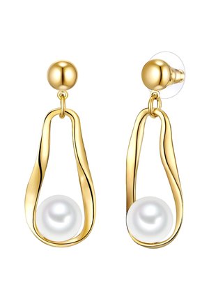 MUSCHELKERNPERLE - Boucles d'oreilles - gelbgold