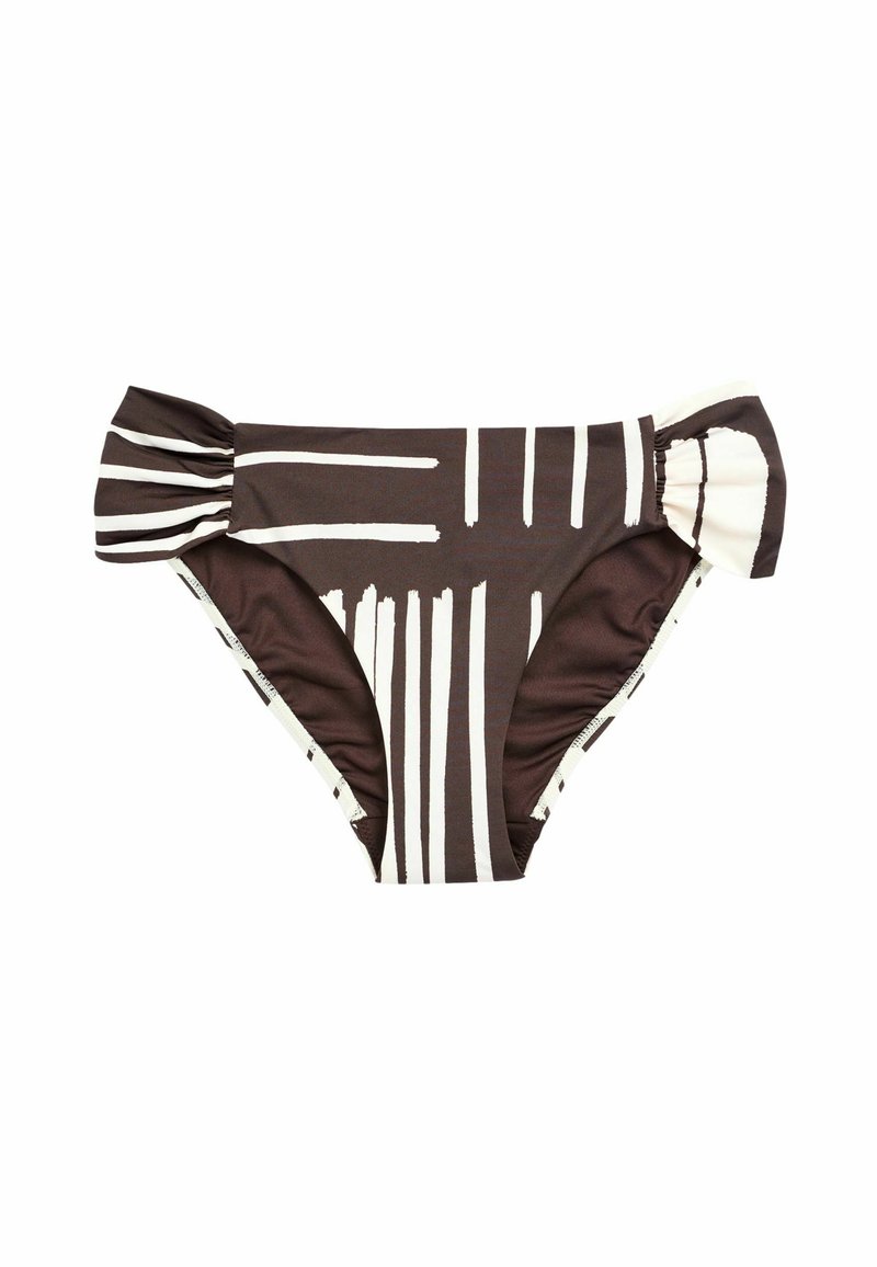 Mint Velvet ROUCHED SIDE  - Spodní díl bikin - chocolate brown