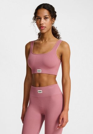 Hummel Medium support sports bra - wistful mauve