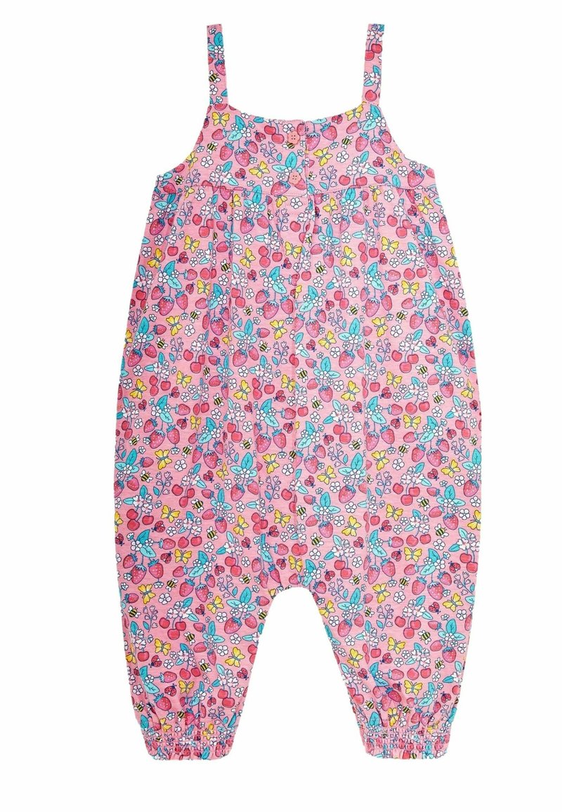 JoJo Maman Bébé BRIGHT REGULAR FIT - Overal - pink strawberry garden floral