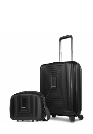 SET - Wheeled suitcase - black metallic