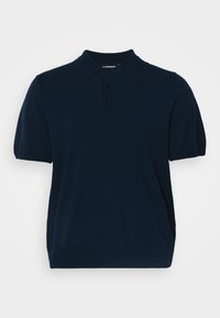REYMOND SOLID STRIPE - Polo marškinėliai - navy