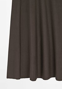 Massimo Dutti LONG FLARED - A-line skirt - mottled dark brown
