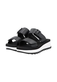 Rieker Sport Mules - schwarz