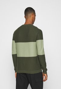 Jack & Jones JCOSHAWN CREW NECK  - Camisola - forest night
