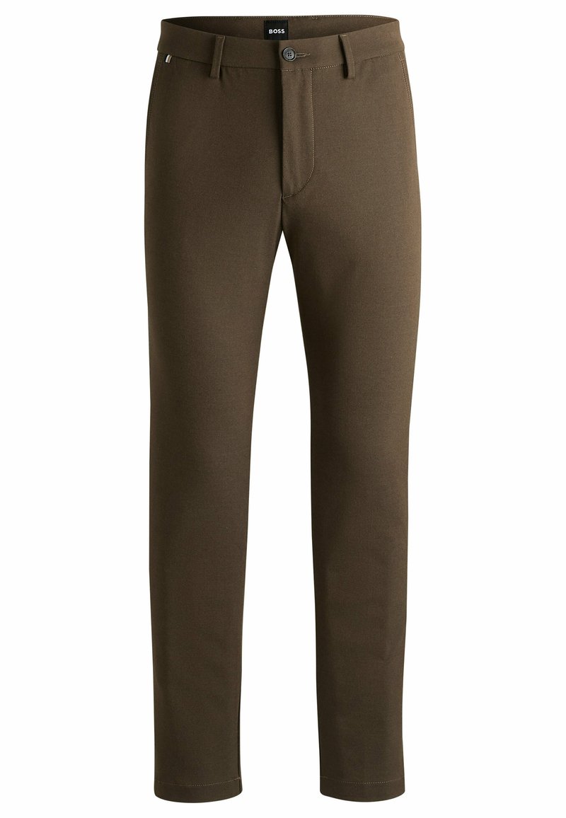 Pantaloni Chino Tapered BOSS Uomo, Colore Open Green349, Cotone Elastico, Vestibilità Moderna