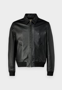 MATE GRAINED  - Chaqueta de cuero - noir