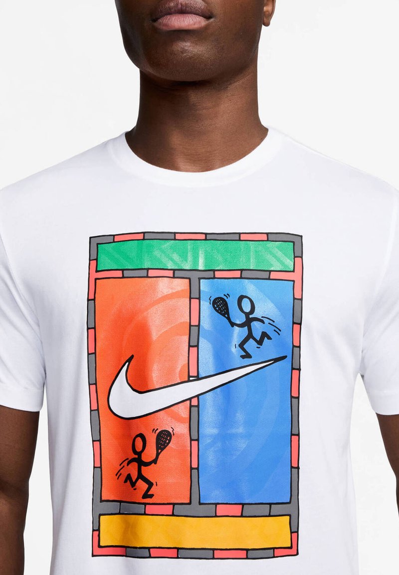 Nike Performance COURT T-Shirt sport white/bianco