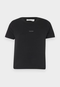 PLACED INSTITUTIONAL BABY TEE - Camiseta básica - black