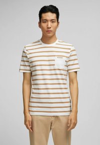 Hechter Paris - Print T-shirt - camel Thumbnail Image 1