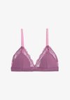ANNA LACE NON WIRED - Trekants-bh'er - dark pink
