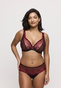 PrimaDonna SPRINGDALE PLUNGE - Kaarituettomat rintaliivit - black rose