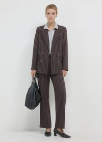 Calliope DOPPIOPETTO GESSATA - Blazer - var cioccolato scuro
