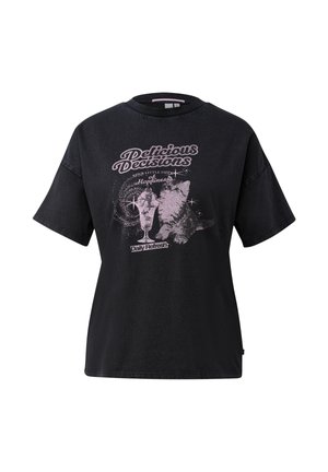 QS, T-Shirt print - schwarz