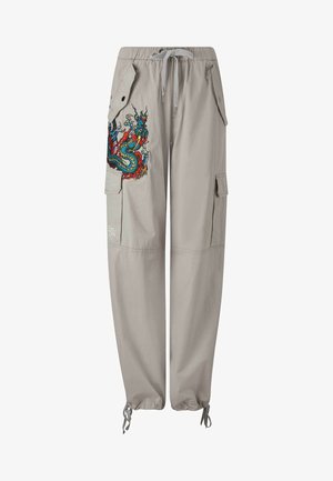 Ed Hardy TWISTED DRAGON - Cargohose - grey