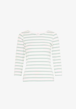 Part Two, EMELPW TS - Langarmshirt - cameo green and white stripe