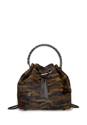 CON DETALLES - Handbag - verde oliva