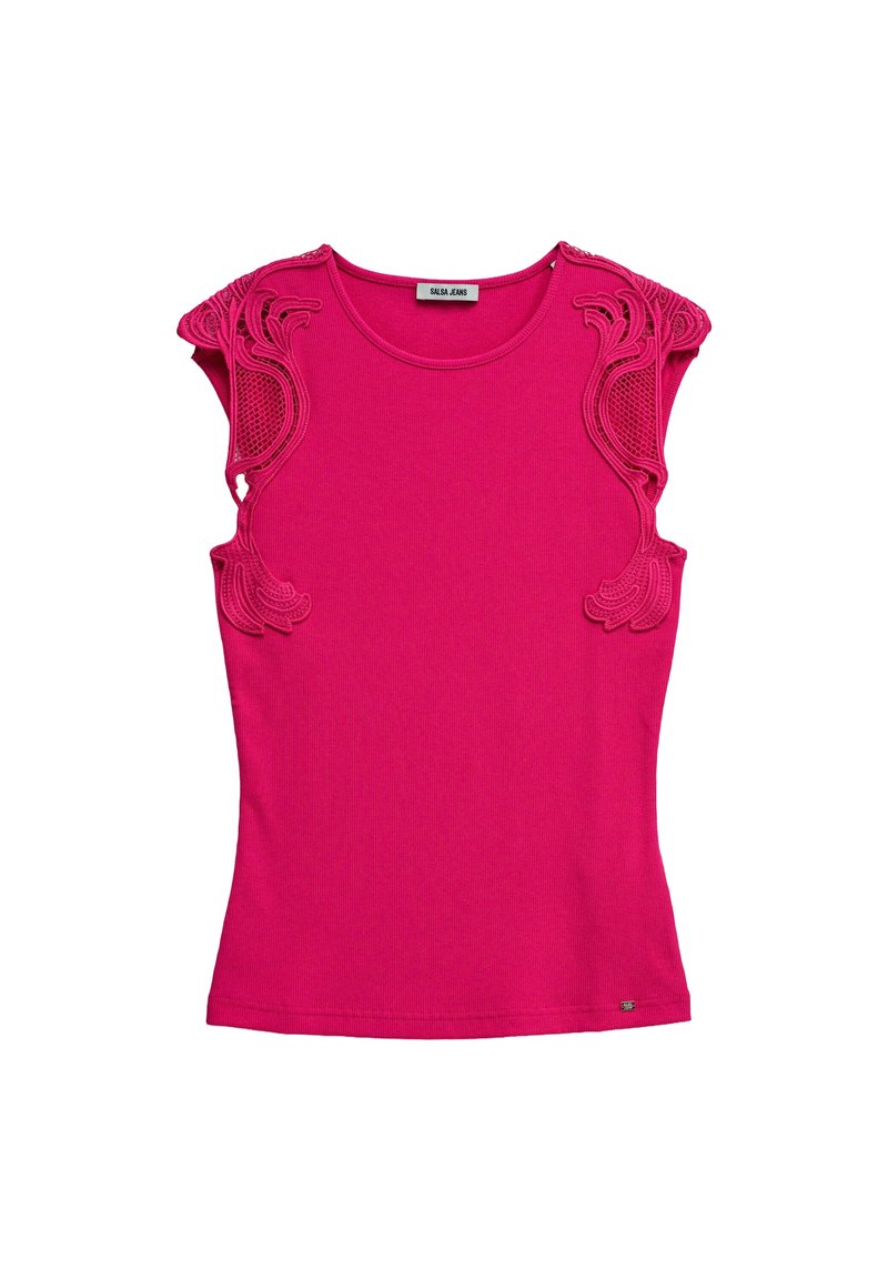 Salsa Jeans SALSA JEANS TOPS SLIM - T-shirt basic - rosa/roze - Zalando.be