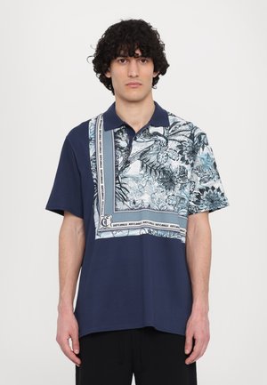 CONTRAST PLACED PANEL - Pikeepaita - medieval blue/white
