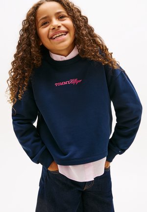 GLITTER CREW - Sweater - dark night navy