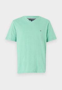 ESSENTIAL V NECK TEE - Navadna majica - fort green