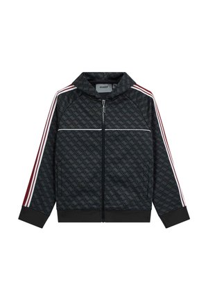 Felpa con zip - mehrfarbig schwarz