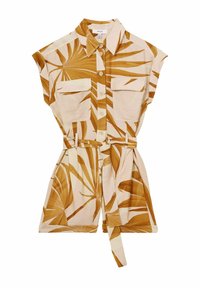 Reiss REGULAR FIT - HARRI PALM PRINT BELTED  - Overal - neutral