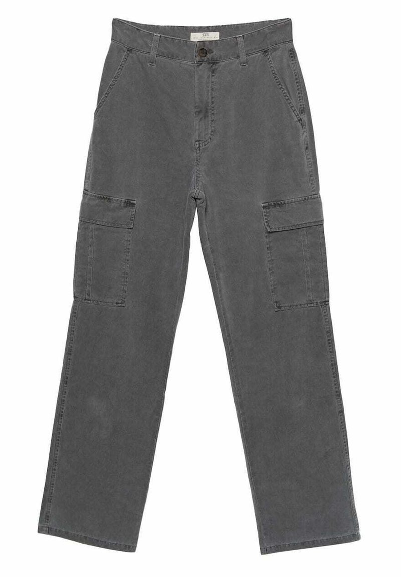 Stradivarius Cargobroek donkergrijs Stradivarius Cargobroek donkergrijs