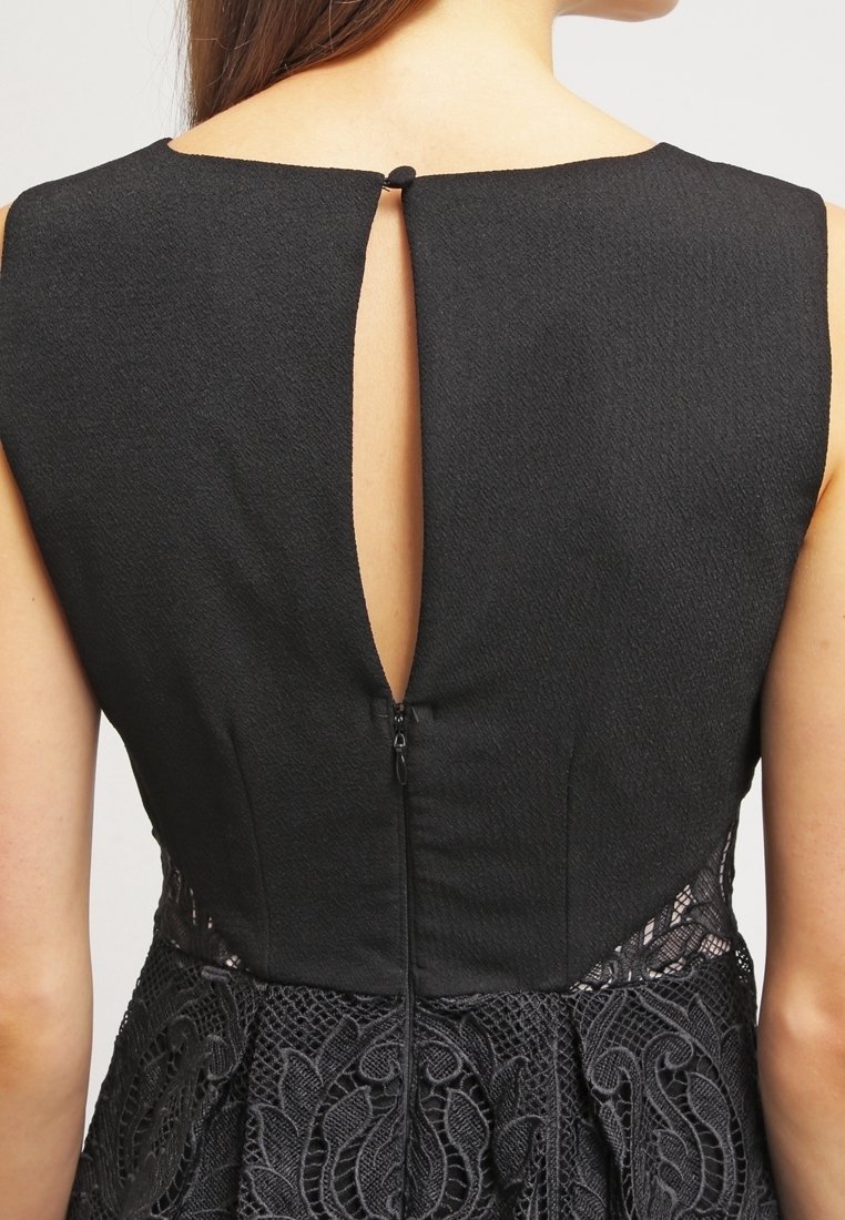 Robe Cocktail Lipsy Grise Superposée Une épaule - Taille 8 (UK), Très Bon état